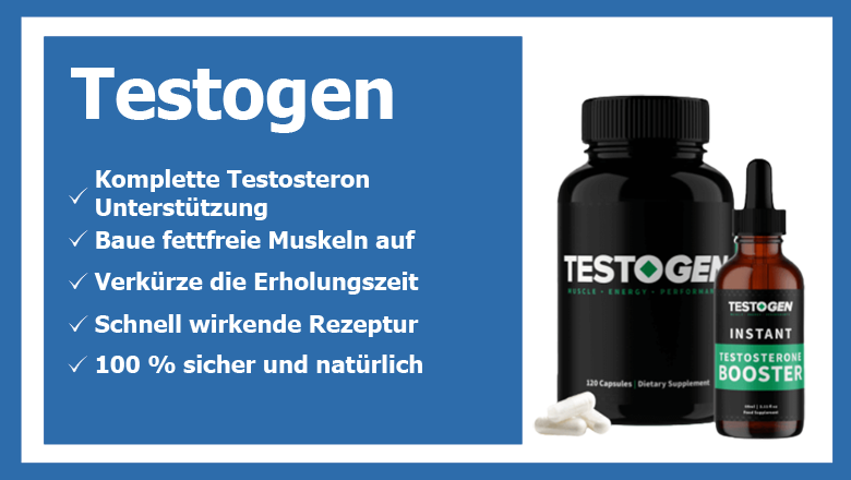 Testogen Testosteron Tabletten und Tropfen