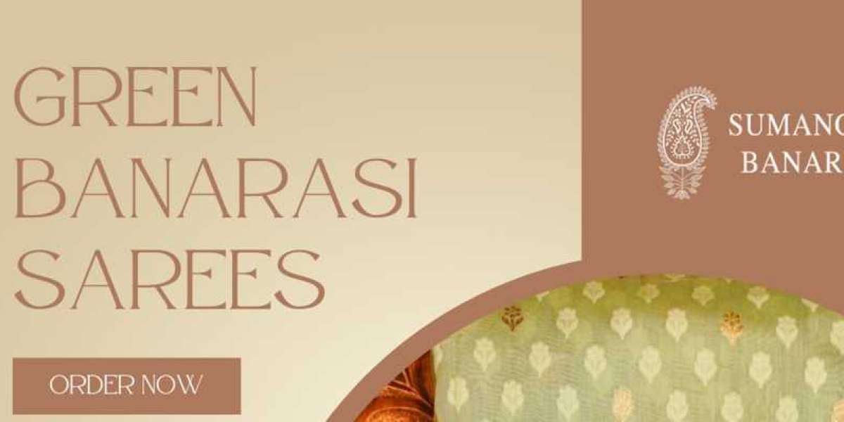 Enchanting Elegance: The Timeless Charm of Green Banarasi Sarees