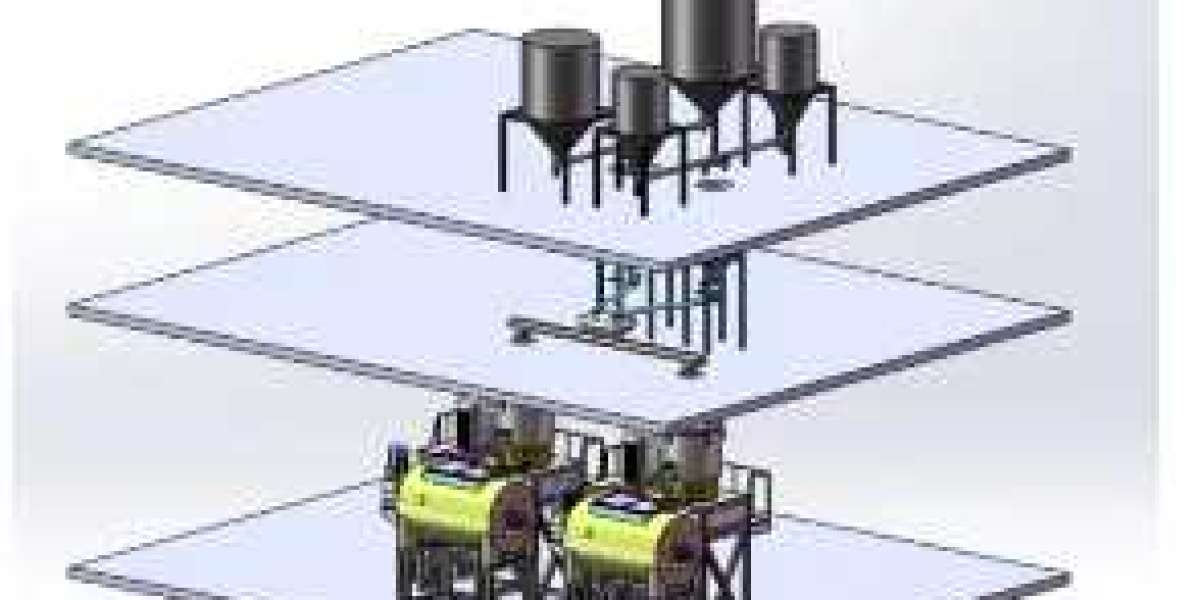 Fully automatic raw material mixing and feeding system