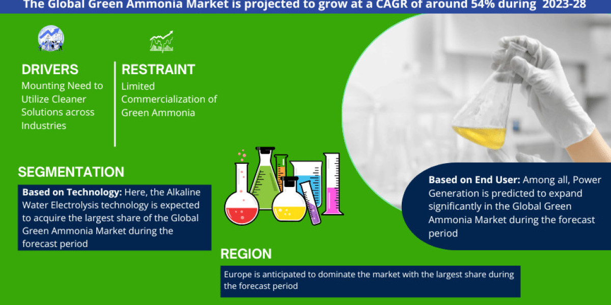 Global Green Ammonia Market 2023-2028: Share, Size, Industry Analysis, Growth Drivers, Innovation, and Future Outlook
