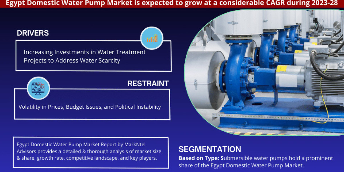 Egypt Domestic Water Pump Market 2023-2028: Share, Size, Industry Analysis, Growth Drivers, Innovation, and Future Outlo