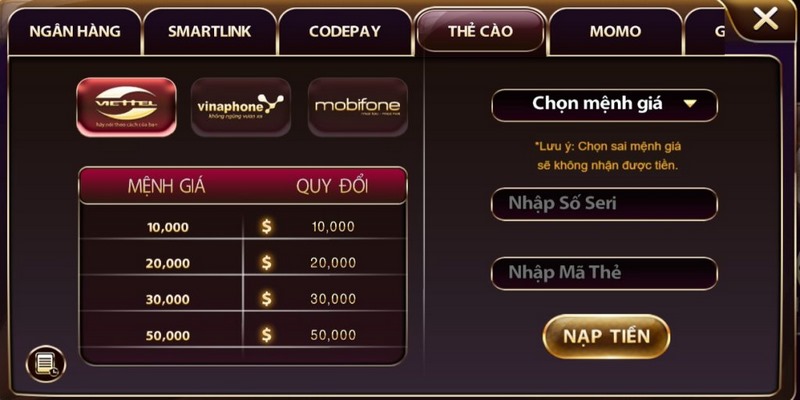 Hướng dẫn nạp tiền Sunwin siêu tốc cho game thủ